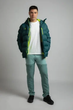 Izas Chaqueta rellena de fibra repelente al agua verde Online