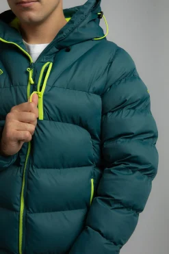 Izas Chaqueta rellena de fibra repelente al agua verde Online