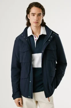 Pepe Jeans Chaqueta Sahariana Elástica azul New