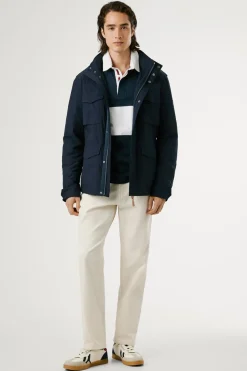 Pepe Jeans Chaqueta Sahariana Elástica azul New