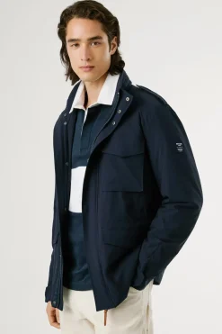 Pepe Jeans Chaqueta Sahariana Elástica azul New