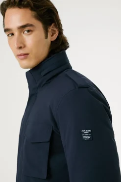 Pepe Jeans Chaqueta Sahariana Elástica azul New