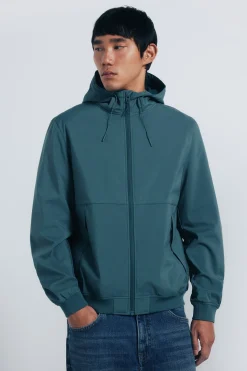 Springfield Chaqueta shoftshell capucha verde Hot
