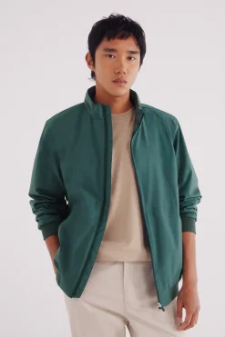 Springfield Chaqueta técnica verde Discount