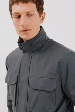 Cortefiel Chaqueta técnica 4 bolsillos Gris Outlet