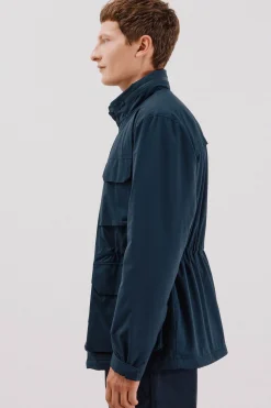 Cortefiel Chaqueta técnica 4 bolsillos Azul marino Hot