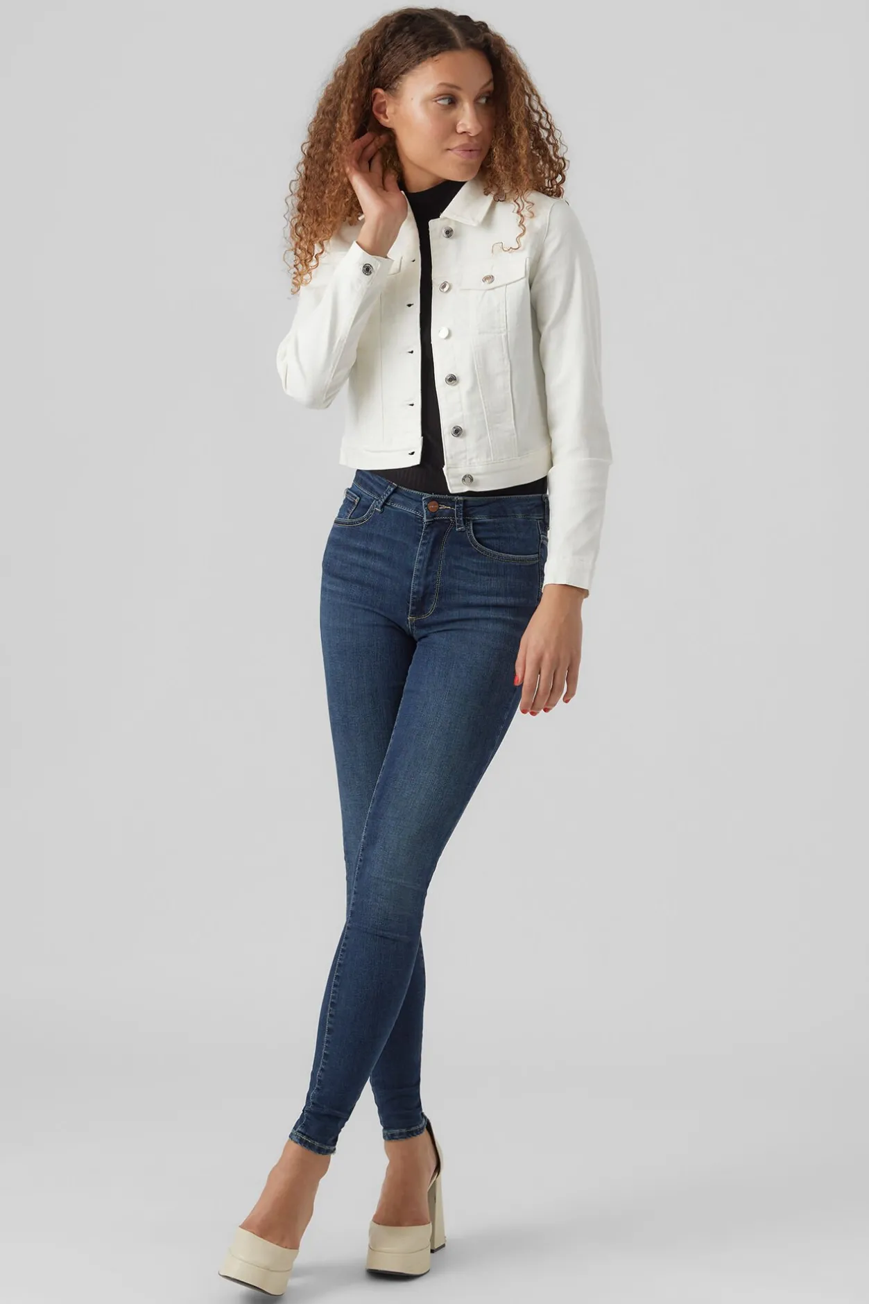 Vero Moda Chaqueta vaquera Blanco Sale