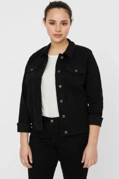 Vero Moda Curve Chaqueta vaquera talla grande Negro Online