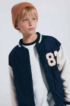 Springfield Kids Chaqueta varsity beisbolera niño azul Discount