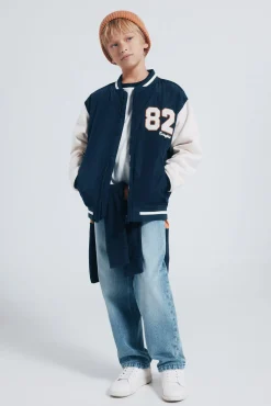 Springfield Kids Chaqueta varsity beisbolera niño azul Discount