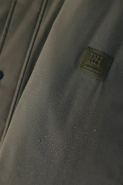 Pedro del Hierro Chaqueta vistas cremallera repelente al agua Verde Outlet