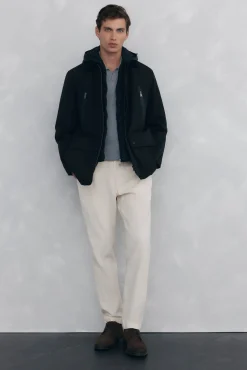 Pedro del Hierro Chaqueta vistas cremallera repelente al agua Negro Online