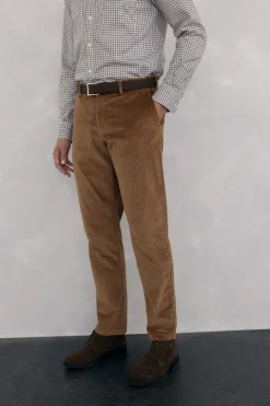 Pedro del Hierro Chino pana gruesa regular fit Marr&oacute;n Best