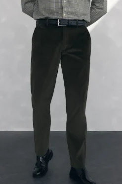 Pedro del Hierro Chino pana gruesa regular fit Verde Sale