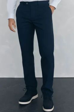 Pedro del Hierro Chino textura regular fit Azul Outlet