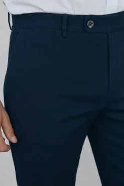 Pedro del Hierro Chino textura regular fit Azul Outlet