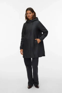 Vero Moda Chubasquero con capucha Negro Hot