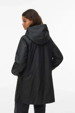 Vero Moda Chubasquero con capucha Negro Hot