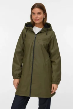 Vero Moda Chubasquero con capucha Verde Sale