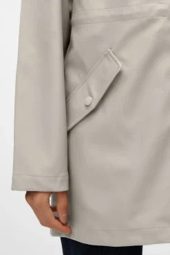 Vero Moda Chubasquero manga larga con capucha Gris Discount