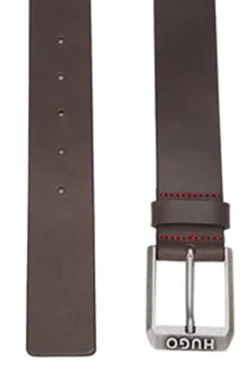 HUGO Cinturón Marr&oacute;n oscuro Sale