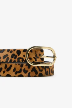 Cortefiel Cinturón básico suave Estampado marr&oacute;n