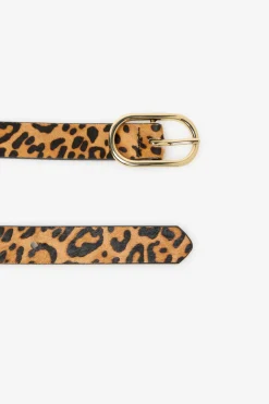 Cortefiel Cinturón básico suave Estampado marr&oacute;n