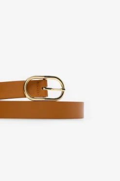 Cortefiel Cinturón básico suave Camel Sale