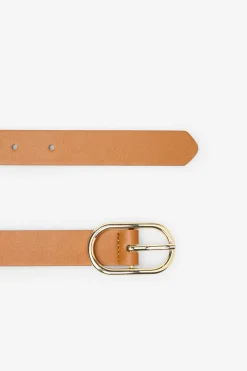 Cortefiel Cinturón básico suave Camel Sale