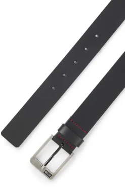 HUGO Cinturón de cuero Negro