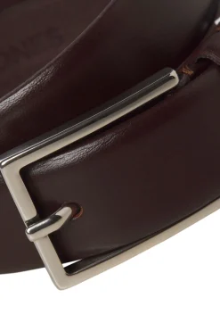 Jack & Jones Cinturón de cuero clásico marr&oacute;n New