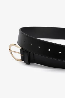 Vilanova Cinturón Efecto Piel negro Discount