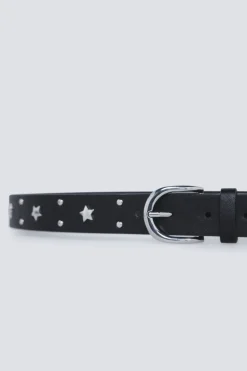 Springfield Cinturón estrellas y tachas metálicas negro Hot