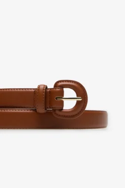 Cortefiel Cinturón forrado básico Marr&oacute;n Outlet