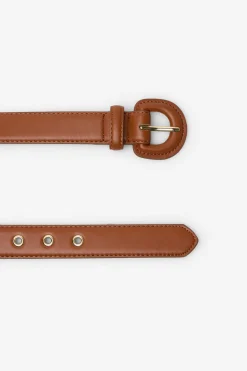 Cortefiel Cinturón forrado básico Marr&oacute;n Outlet