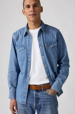 Levi's Cinturón hebilla ancha Marrón