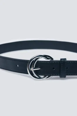 Springfield Cinturón hebilla doble negro Sale