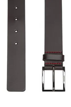 HUGO Cinturón piel Marr&oacute;n oscuro Online