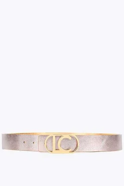 Lola Casademunt Cinturón reversible Amarillo Outlet