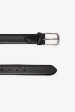 Cortefiel Cinturón sport piel Negro Outlet