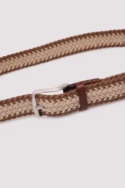 Springfield Cinturón trenzado bicolor beige Best