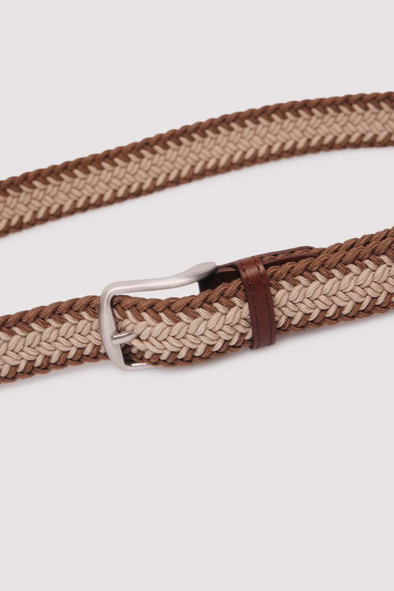 Springfield Cinturón trenzado bicolor beige Best