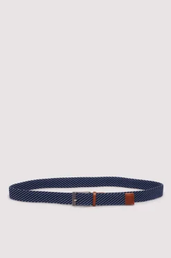 Springfield Cinturón trenzado bicolor azul Hot
