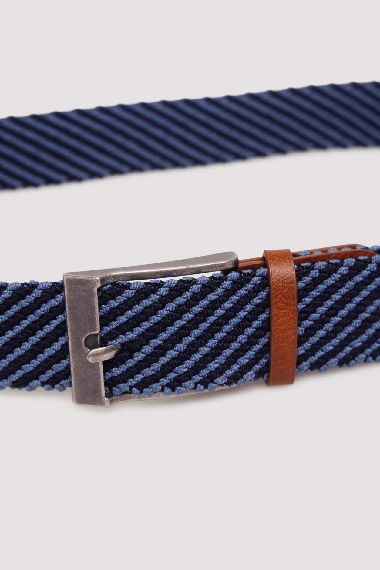 Springfield Cinturón trenzado bicolor azul Hot