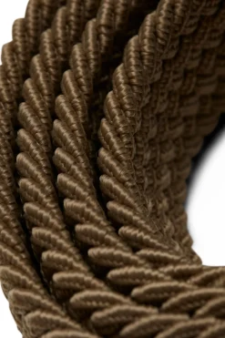 Jack & Jones Cinturón trenzado elástico marr&oacute;n