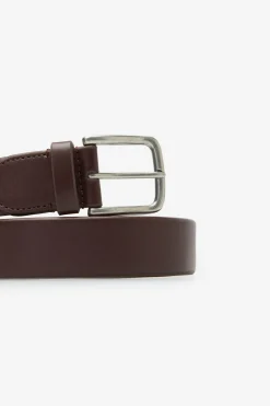 Cortefiel Cinturón vestir elástico Marr&oacute;n oscuro Discount