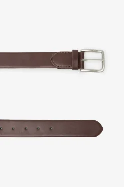 Cortefiel Cinturón vestir elástico Marr&oacute;n oscuro Discount