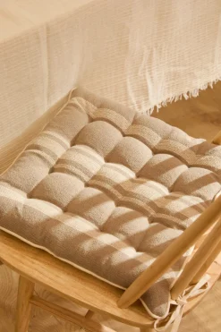 Calma House Cojín de silla cuadrado en tono piedra Sorento beige Outlet