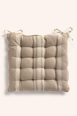 Calma House Cojín de silla cuadrado en tono piedra Sorento beige Outlet