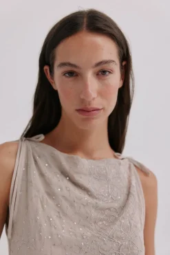 Hoss Intropia Colette. Top romántico Gris Discount